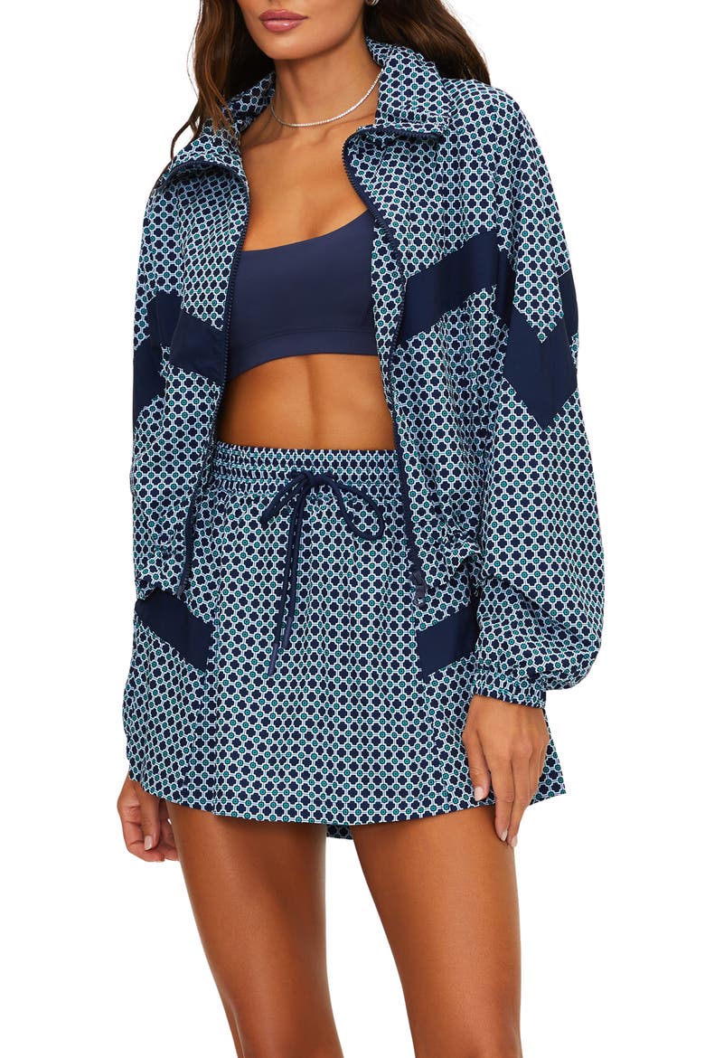 Casen Print Front Zip Jacket, Main, color, TWILIGHT TIDES GEO