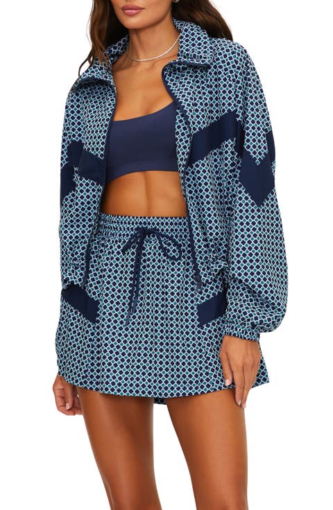 Casen Print Front Zip Jacket