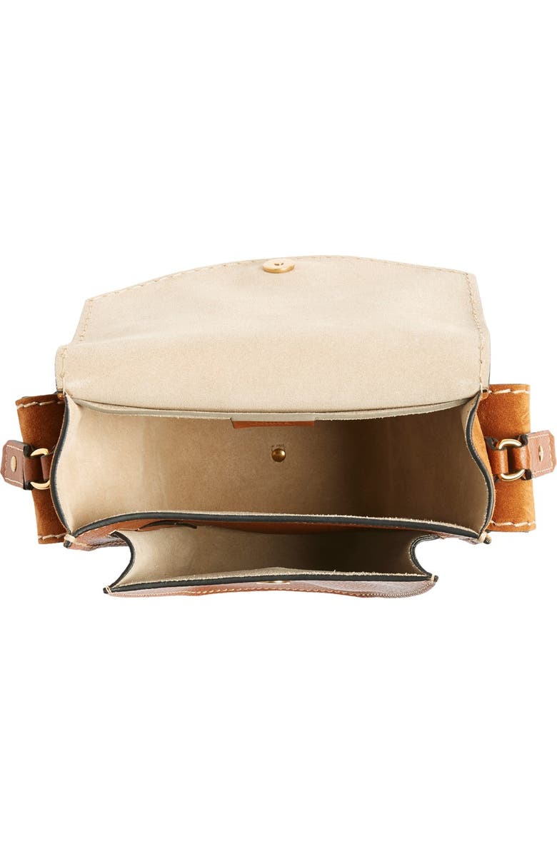 Chloé 'Small Jodie' Leather & Suede Camera Bag, Alternate, color,