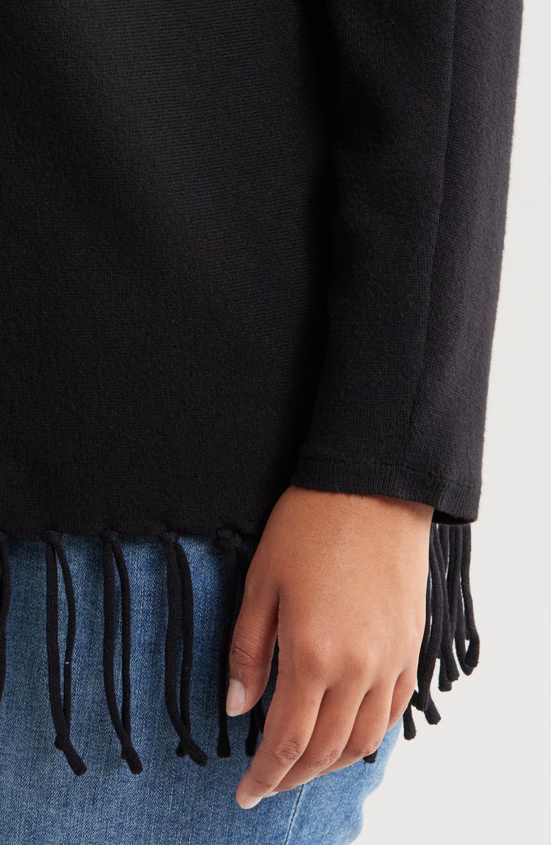 Liverpool Los Angeles Fringe Hem Sweater, Alternate, color,