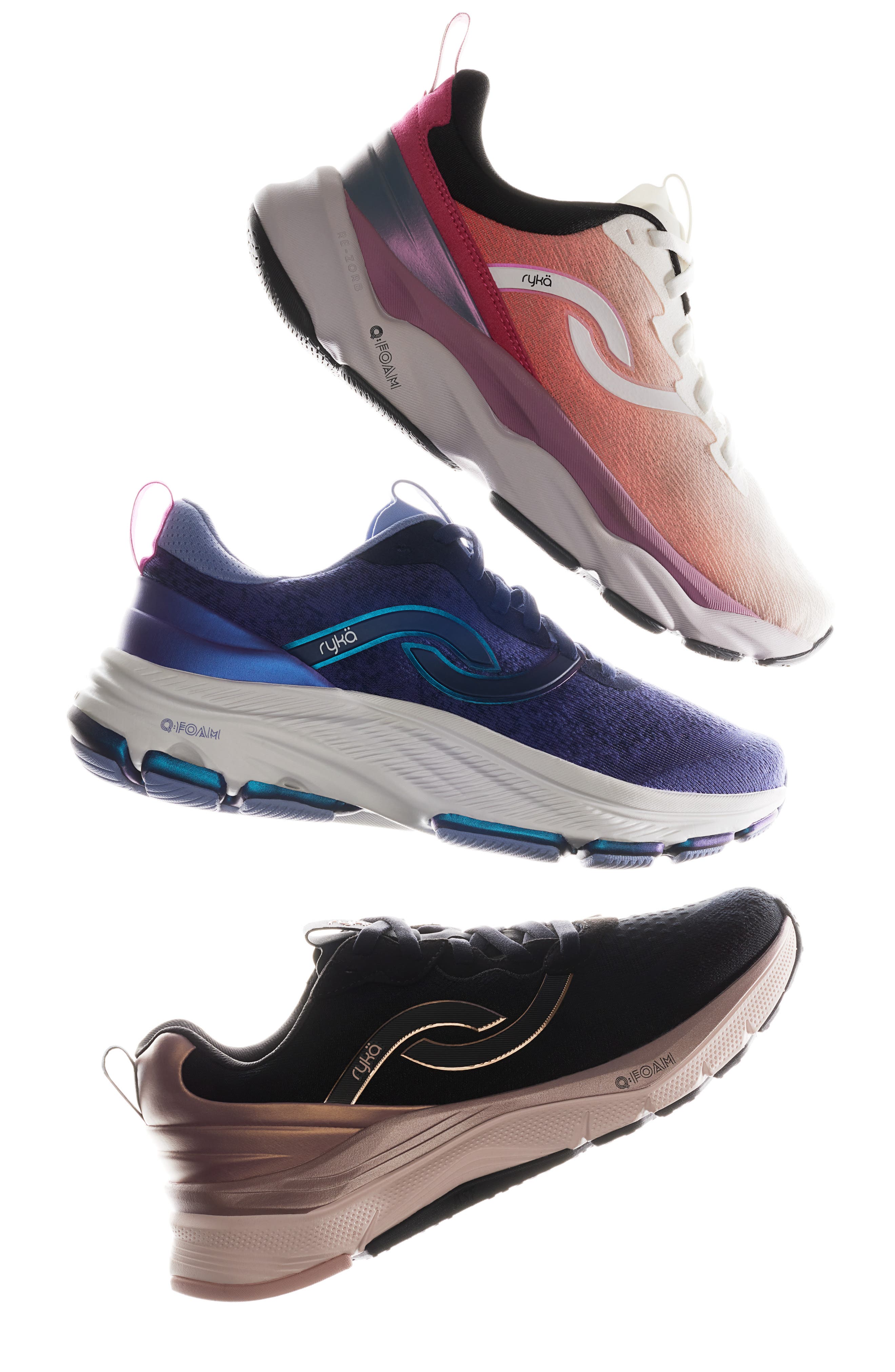 Rykä Uplift LX Running Sneaker, Alternate, color, Black