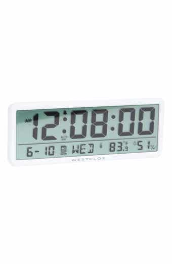 Wide Format LCD Digital Wall Clock