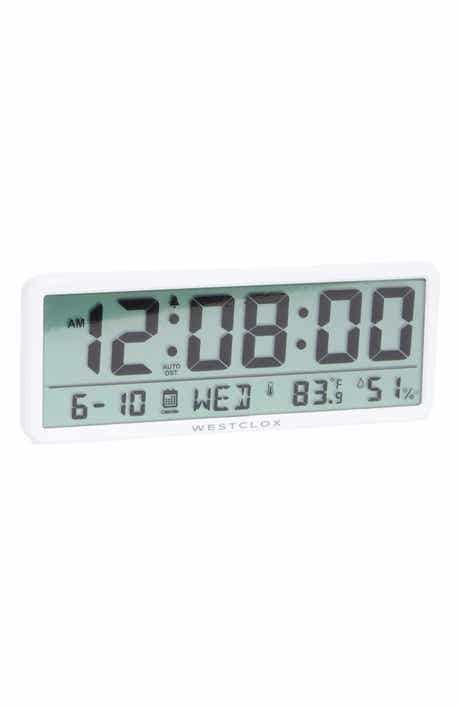 Wide Format LCD Digital Wall Clock