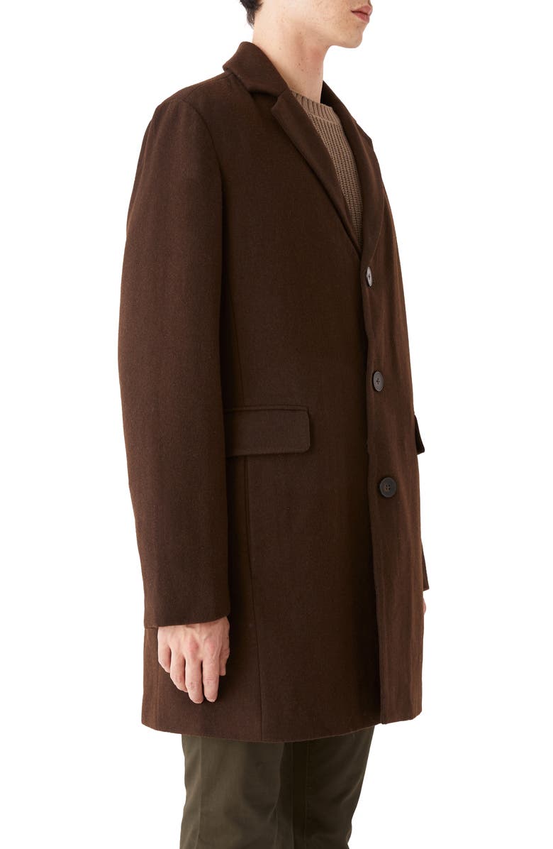 Frank And Oak Lawrence Wool Blend Topcoat, Alternate, color,