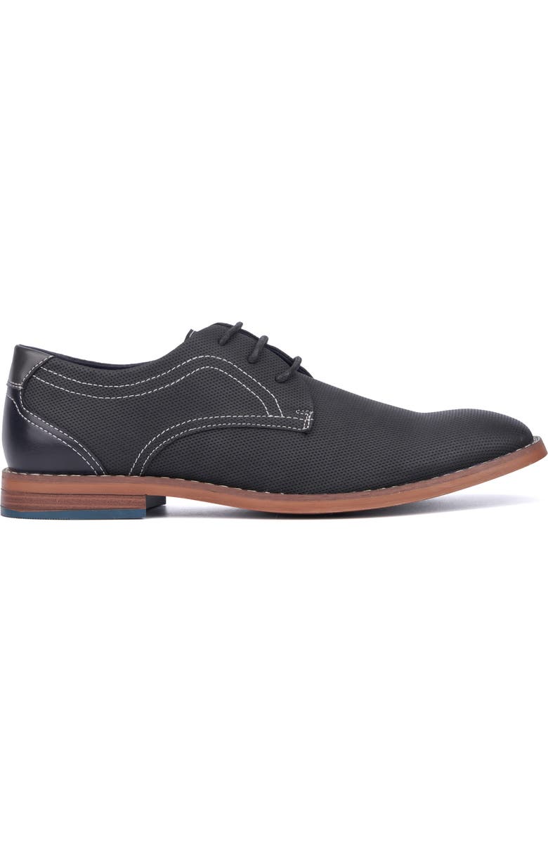 RESERVE FOOTWEAR Textured Plain Toe Derby, Alternate, color, Black