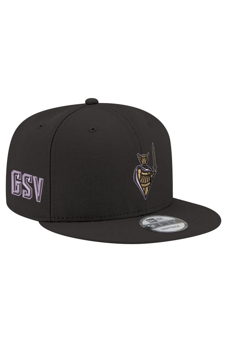 New Era Unisex New Era Eclipse Black Golden State Valkyries Logo 9FIFTY Snapback Hat, Alternate, color, Eclipse Black