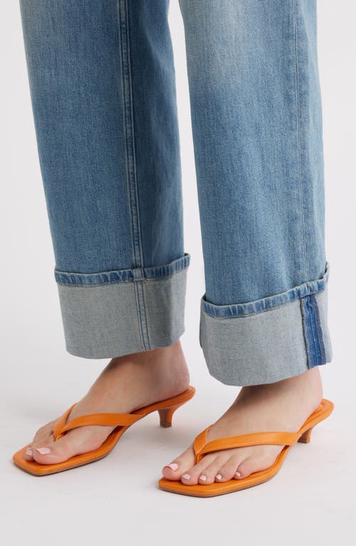 Open Edit Tori Kitten Heel Sandal In Orange Zest