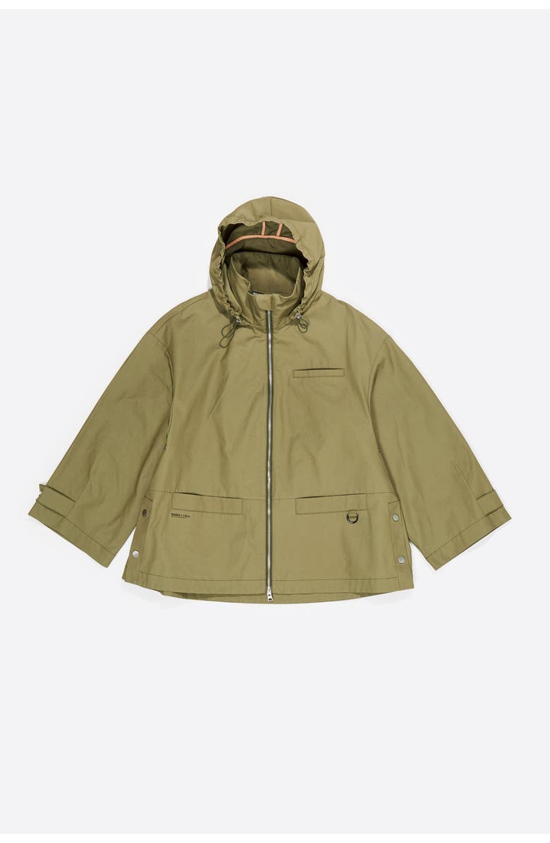 Bimba y Lola Cotton A-Line Trench, Alternate, color, Light Khaki