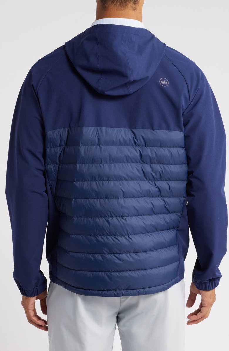 Peter Millar All Course Quilted Hybrid Hoodie, Alternate, color,