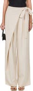 Endless Rose Faux Wrap Wide Leg Pants