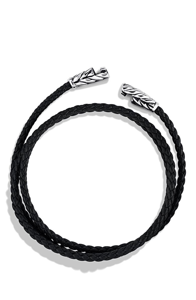 David Yurman Men's Chevron Triple Wrap Bracelet, Alternate, color,