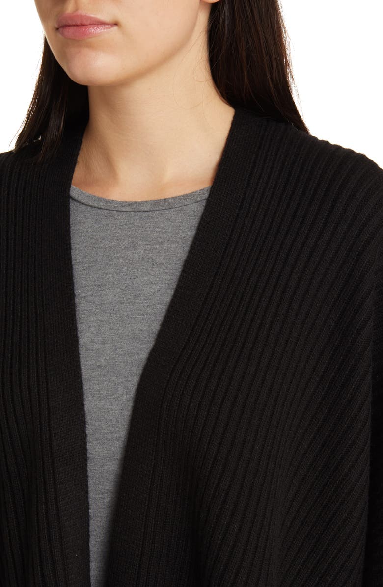 AllSaints Traveling Rib Ruana, Alternate, color, 