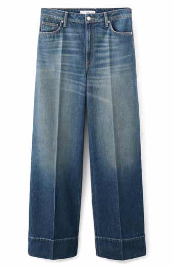 MANGO x Kaia Gerber Creased Straight Leg Jeans
