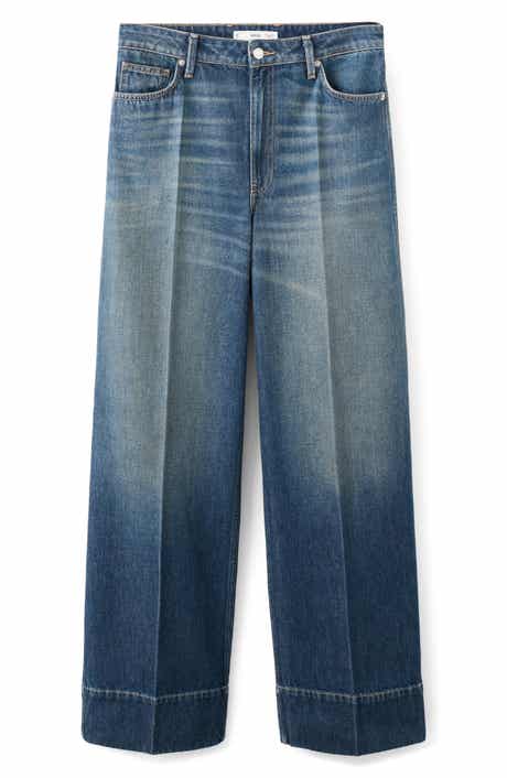 MANGO x Kaia Gerber Creased Straight Leg Jeans