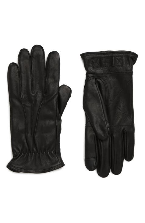 Nordstrom Men’s Suede Thermolite® Gloves, cheapest Size: Small/Medium, BLACK, NWT