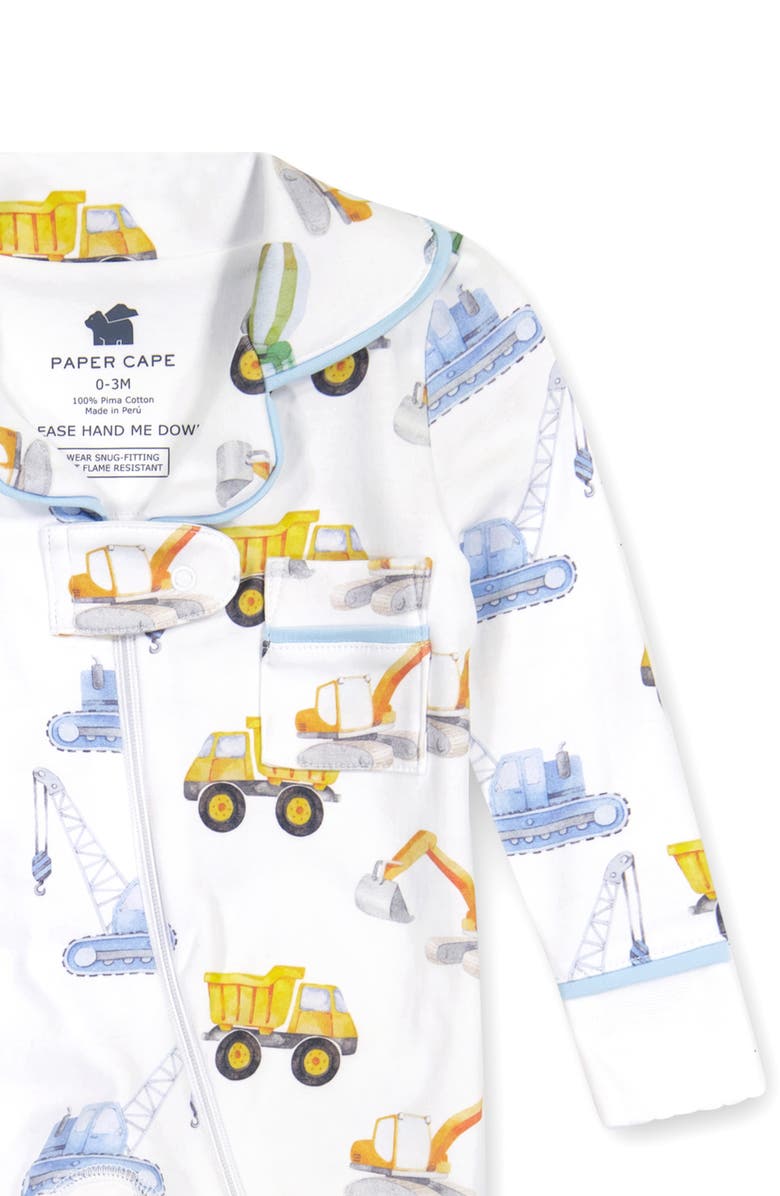 Paper Cape Classic Fitted Pima Cotton One-Piece Pajamas, Alternate, color, 