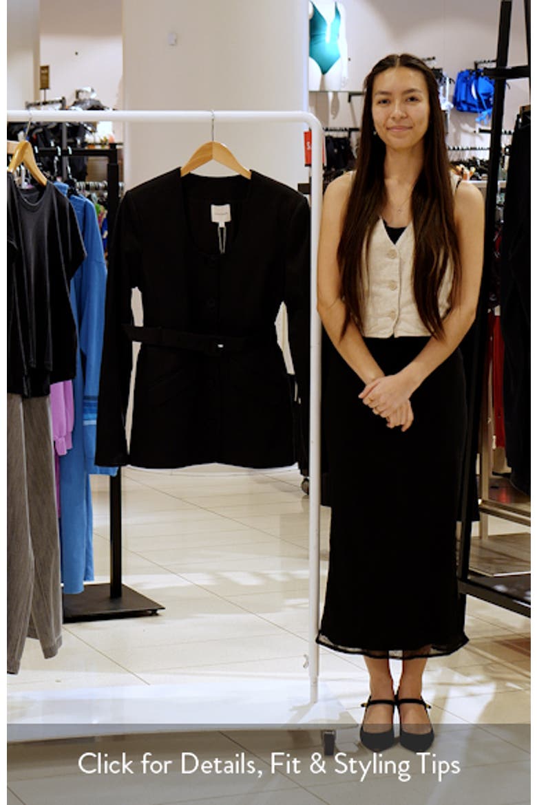 The Christy Belted Stretch Cotton Blend Twill Jacket video