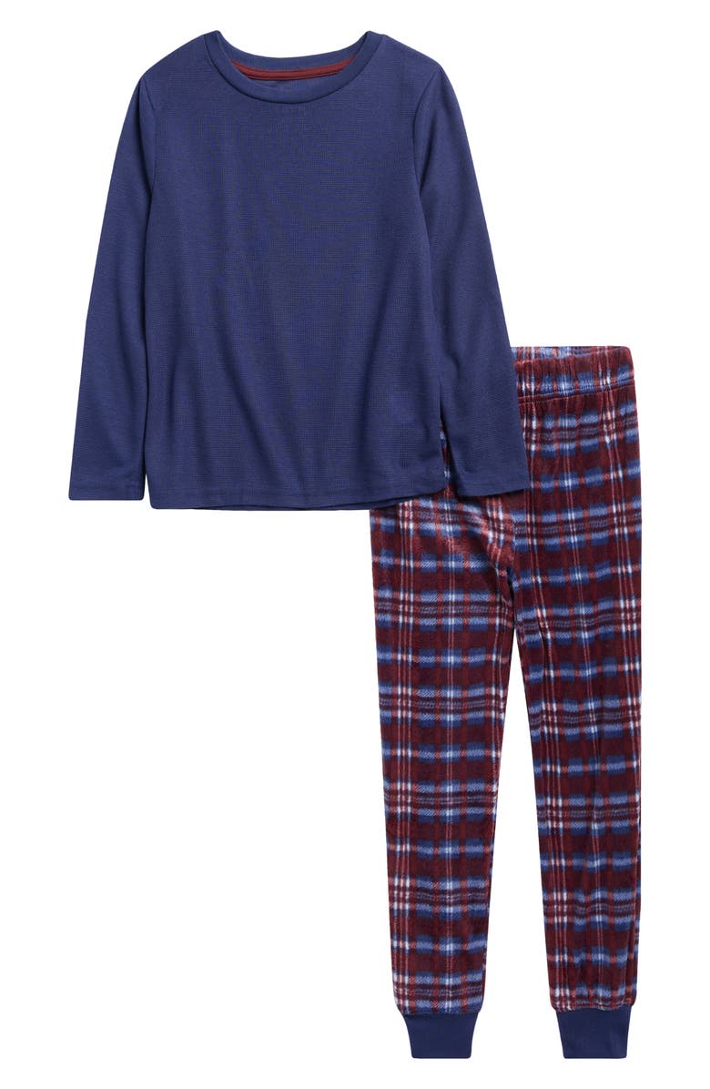 SLEEP ON IT Kids' Two-Piece Pajamas, Main, color, Navy