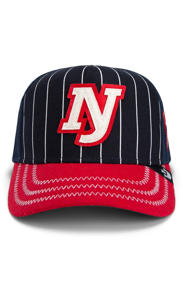 Goorin Bros. Home Plate Trucker Cap, Main, color, Navy