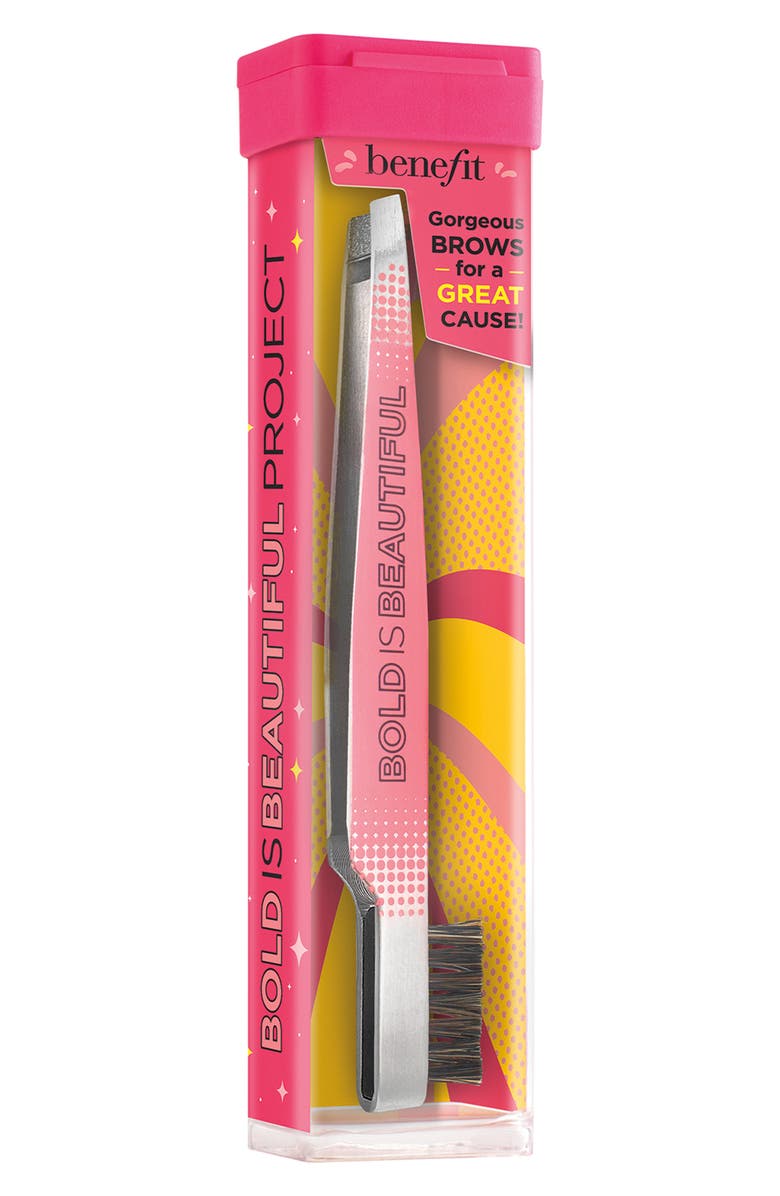 Benefit Cosmetics Bold is Beautiful Slant Tweezer & Brow Brush, Alternate, color, 