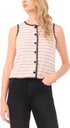 CeCe Diamond Stretch Knit Vest