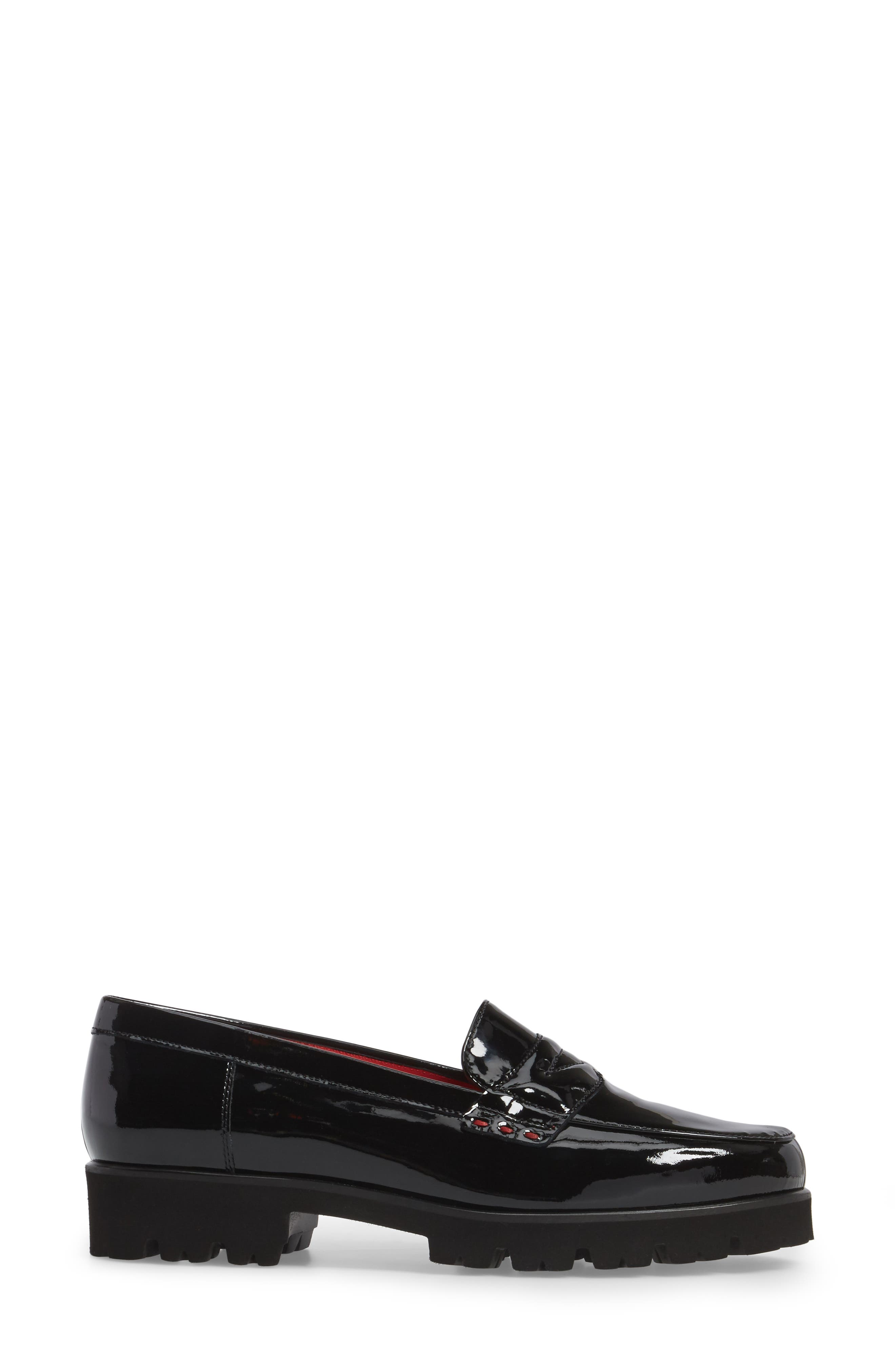 Pas de Rouge Classic Penny Loafer, Alternate, color, 