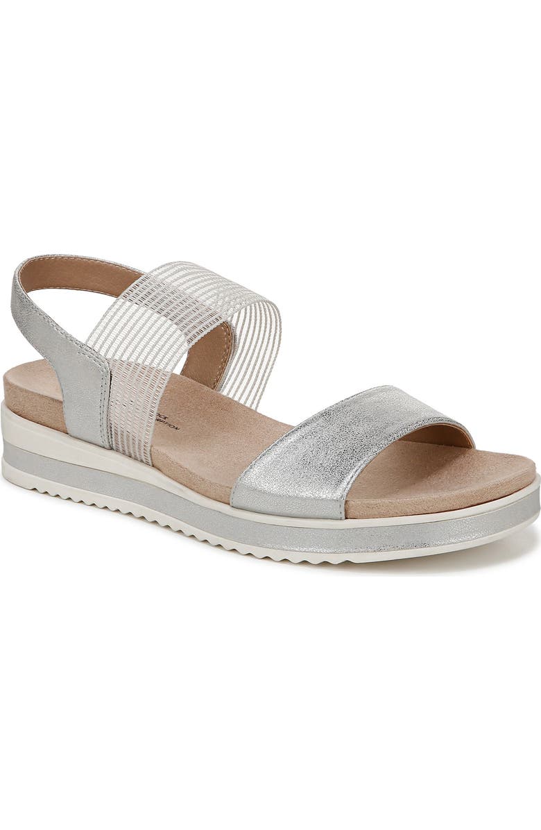 LifeStride SHOES Zing Slingback Sandal, Main, color, Silver