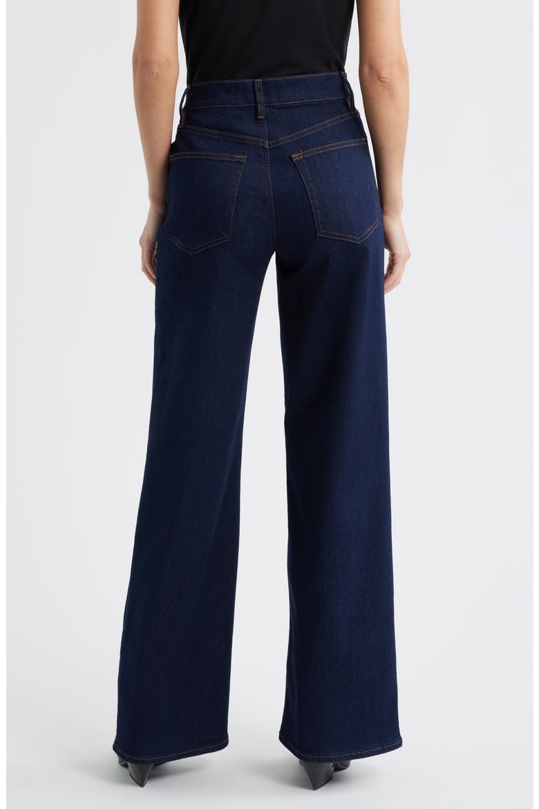 Long Le Slim Palazzo High Waist Wide Leg Jeans, Alternate, color, RINSE