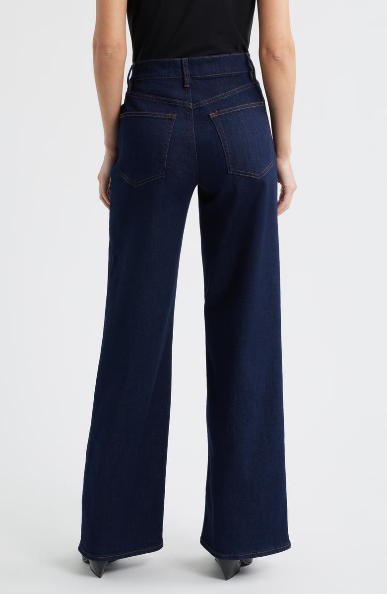 FRAME Long Le Slim Palazzo High Waist Wide Leg Jeans, Alternate, color, Rinse