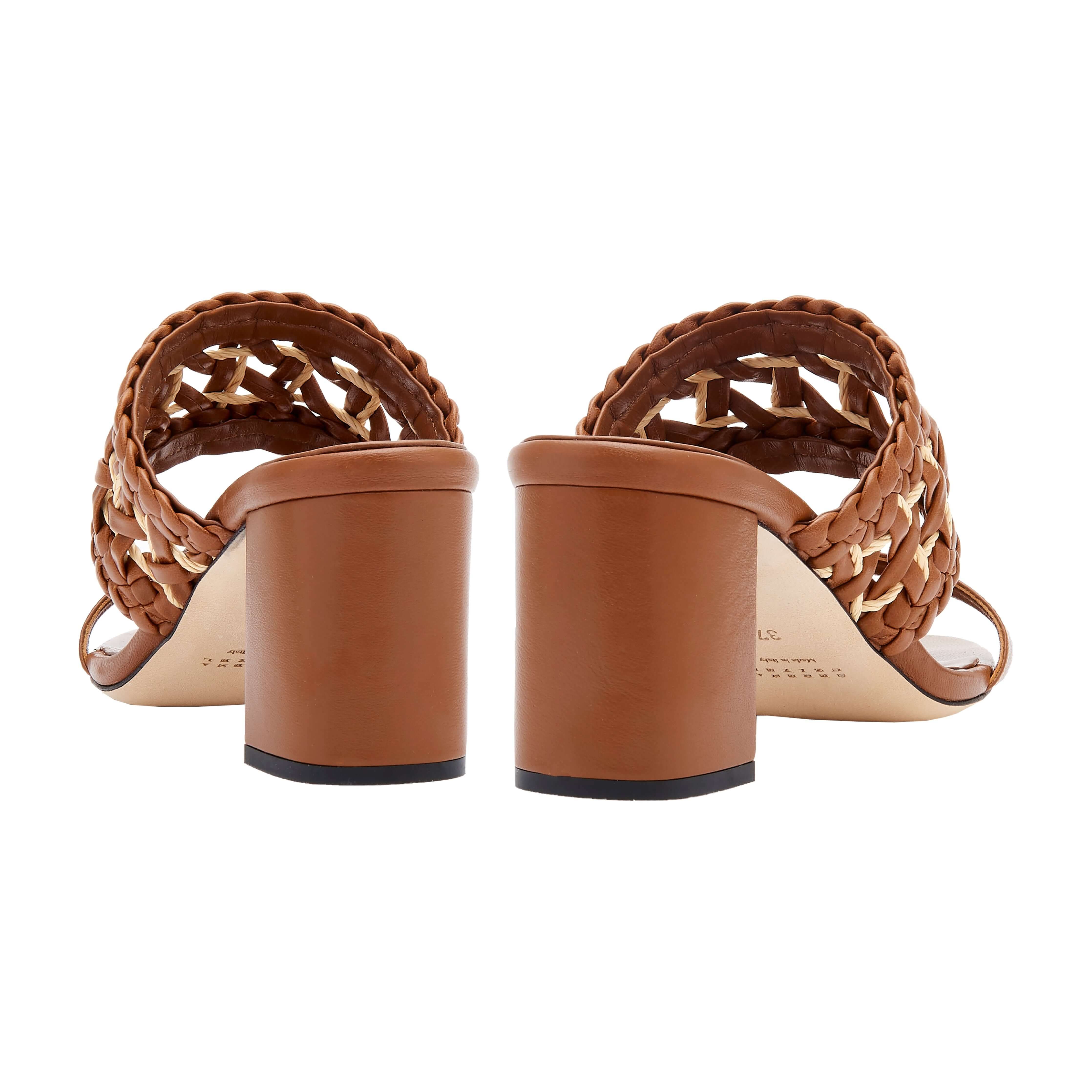 Almeria Camello Block-Heel Strap Sandal, Alternate, color, Camello
