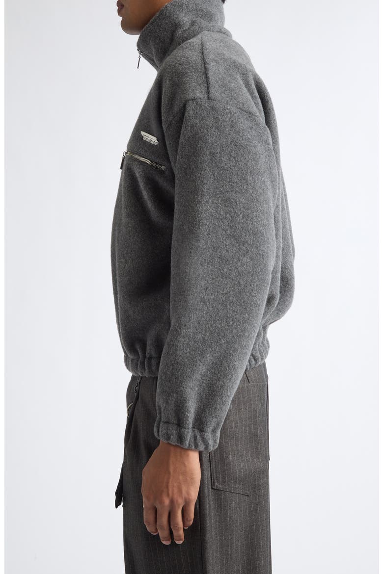 Oversize Half Zip Pullover, Alternate, color, CHARCOAL