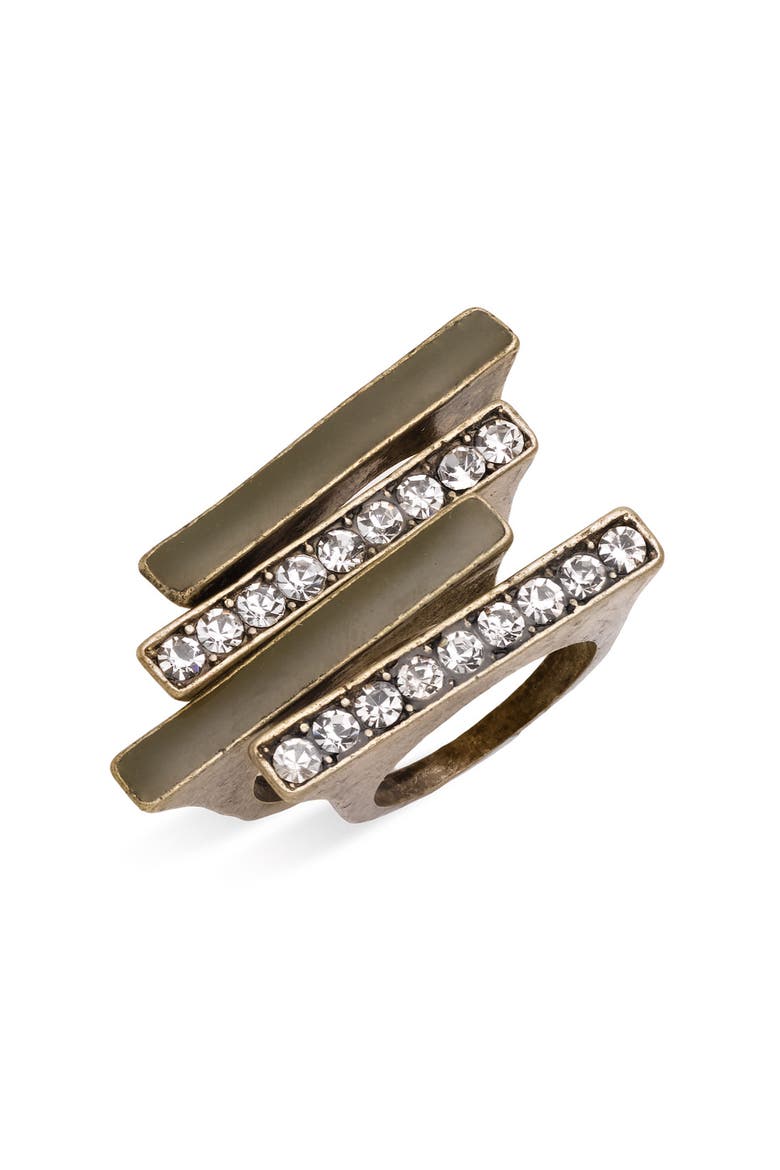 Stackable Rings, Main, color, OLIVE/ CRYSTAL