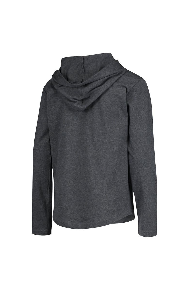 Outerstuff Youth Heathered Gray Houston Texans First Round Pick Long Sleeve Hoodie T-Shirt, Alternate, color,