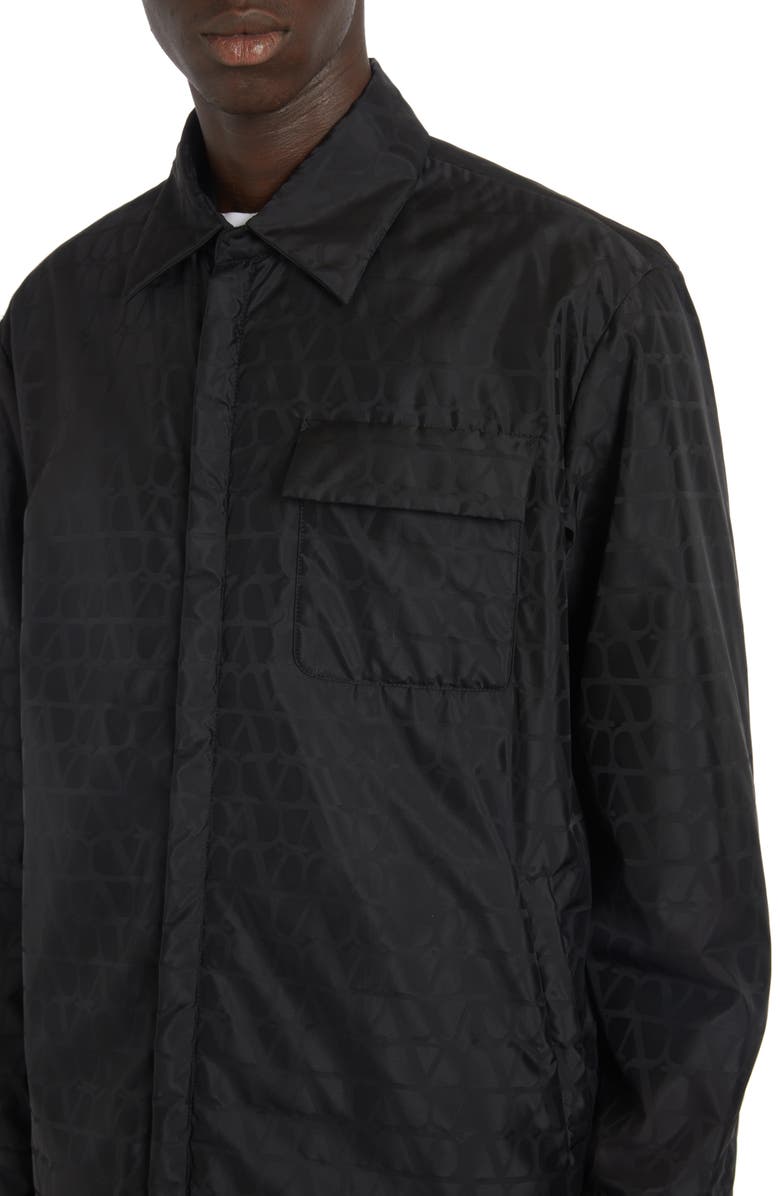 Valentino VLOGO Toile Iconographe Nylon Jacket, Alternate, color, 