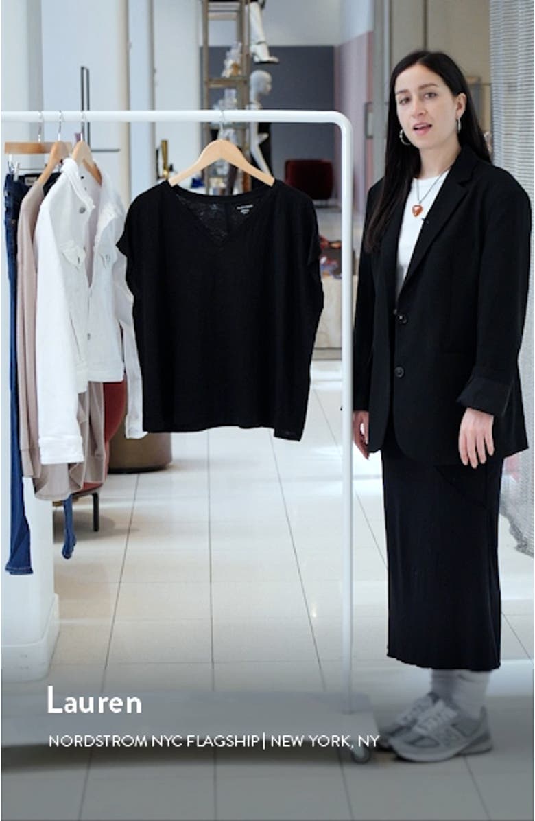 V-Neck Organic Linen T-Shirt, sales video thumbnail