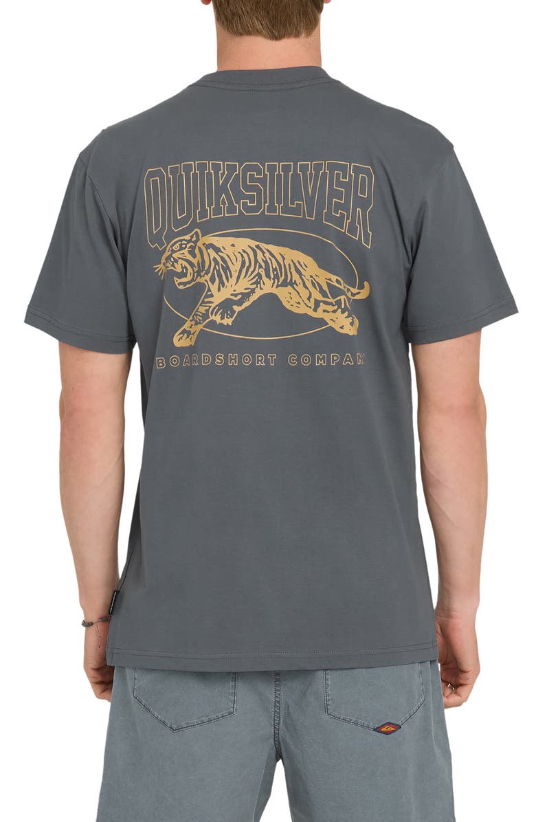 Quiksilver Tiger Style Short Sleeve Graphic T-Shirt, Alternate, color,
