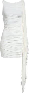 Alexander Wang Asymmetric Ruched Minidress