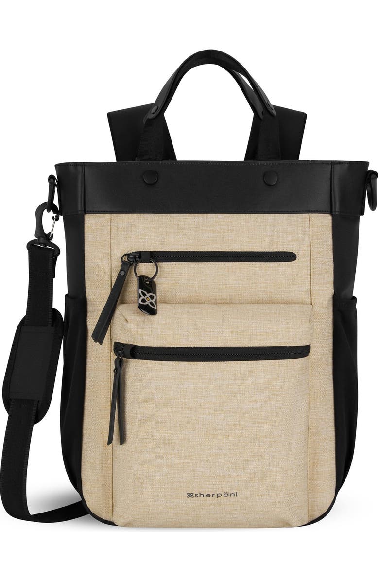 Sherpani Soleil Anti Theft Convertible Backpack, Fits 15 Inch Laptop, Alternate, color, Straw