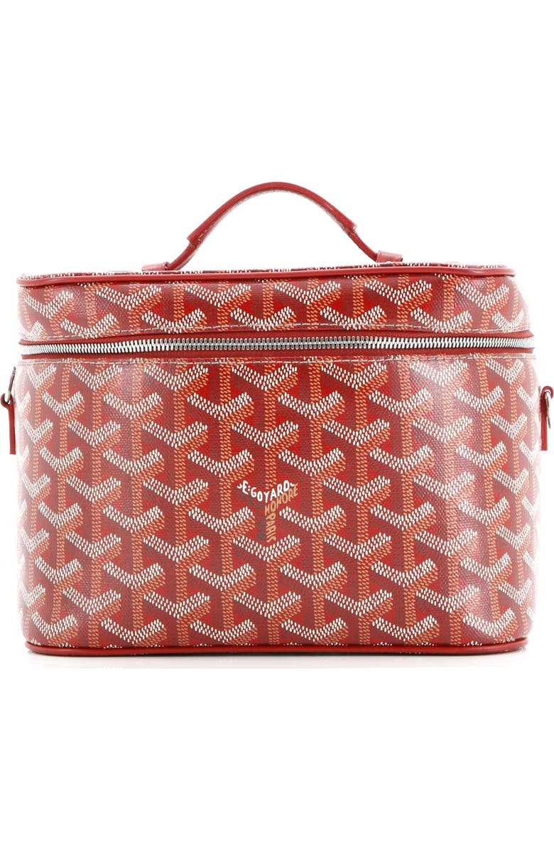 Pre-Owned Goyard Muse Vanity Case Coated Canvas, Main, color, Red