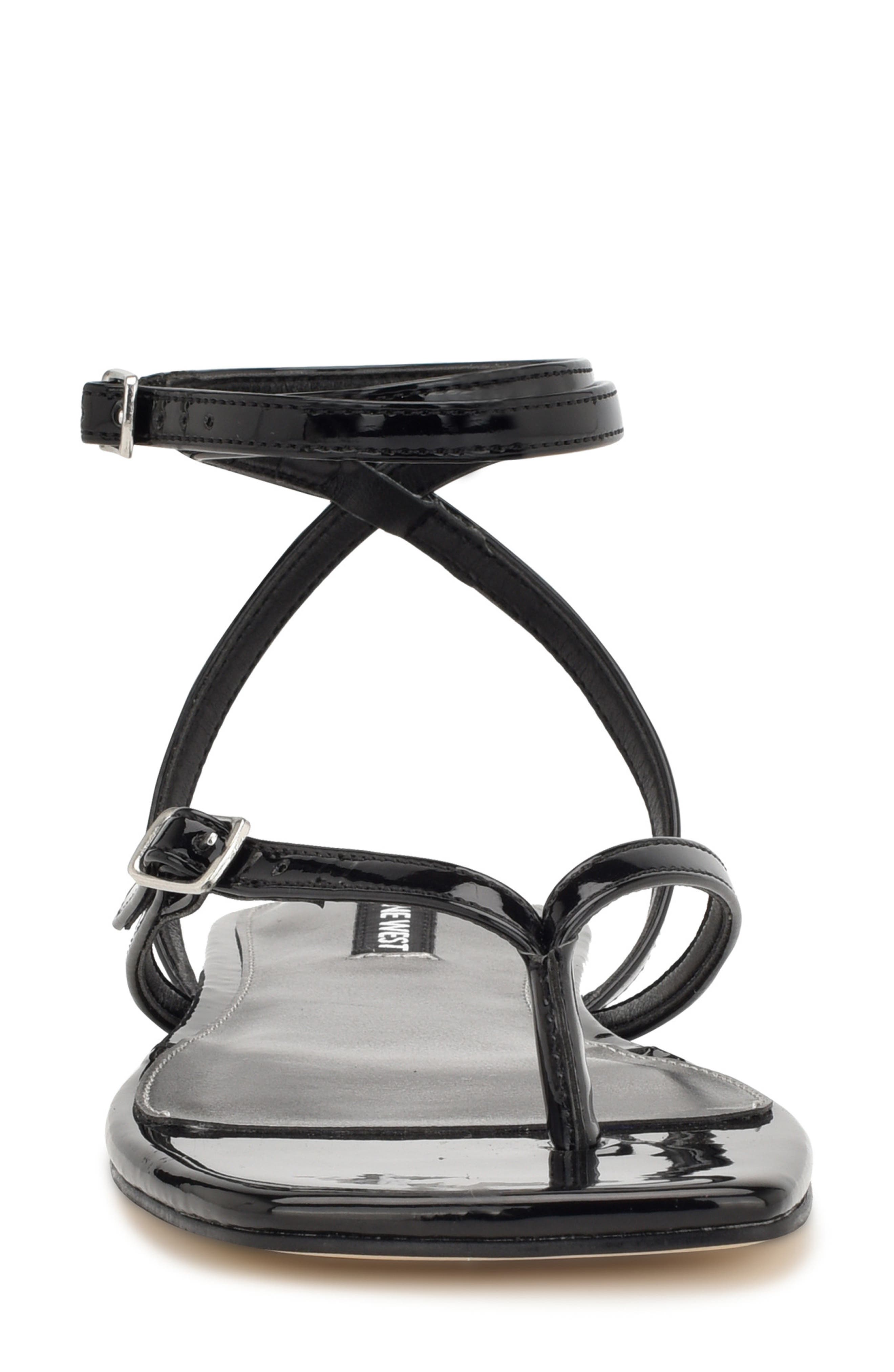 Nelson Strappy Sandal, Alternate, color, BLACK
