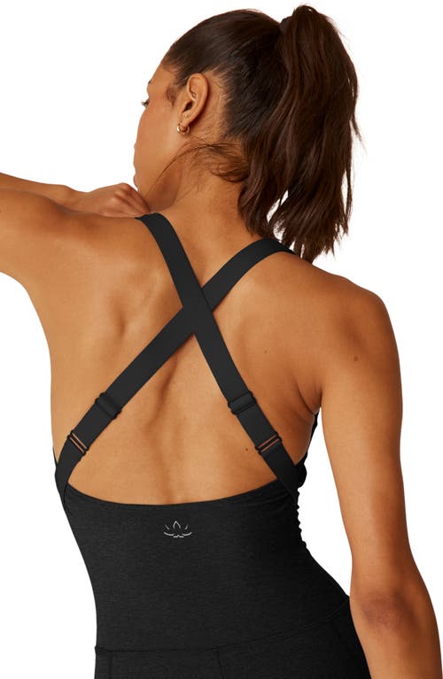 Beyond Yoga Spacedye Get Up And Go Pocket Biker Jumpsuit In Darkest Night