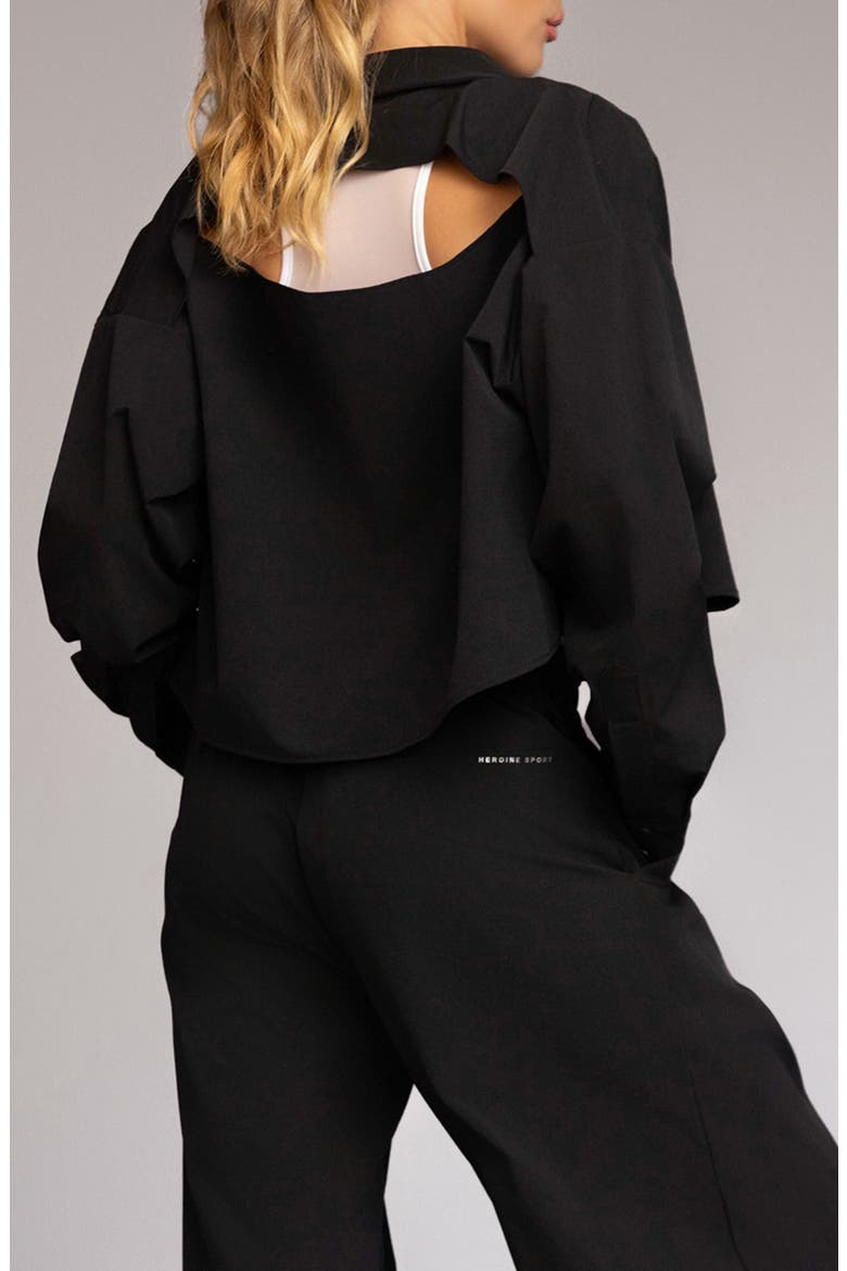 Daja Crop Performance Jacket, Alternate, color, BLACK