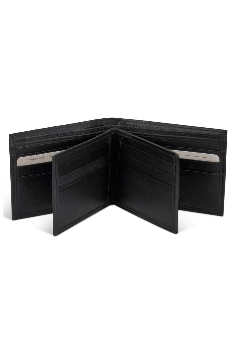 Multi Wing Bifold Wallet, Alternate, color, BLACK