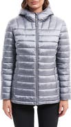 HAWKE & CO Metallic Quilted Puffer Jacket