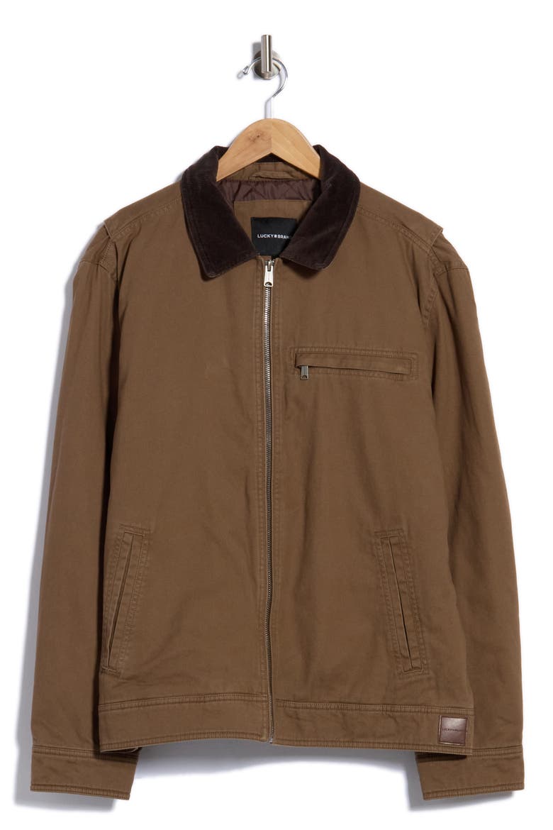 Cotton Barn Jacket, Alternate, color, MUSHROOM