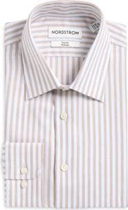 Nordstrom Premium Stripe Cotton Oxford Dress Shirt