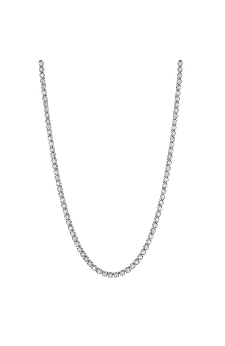 LuvMyJewelry LMJ 14K White Gold Diamond Tennis Chain - 4.5 Carats, Alternate, color, 14K White Gold
