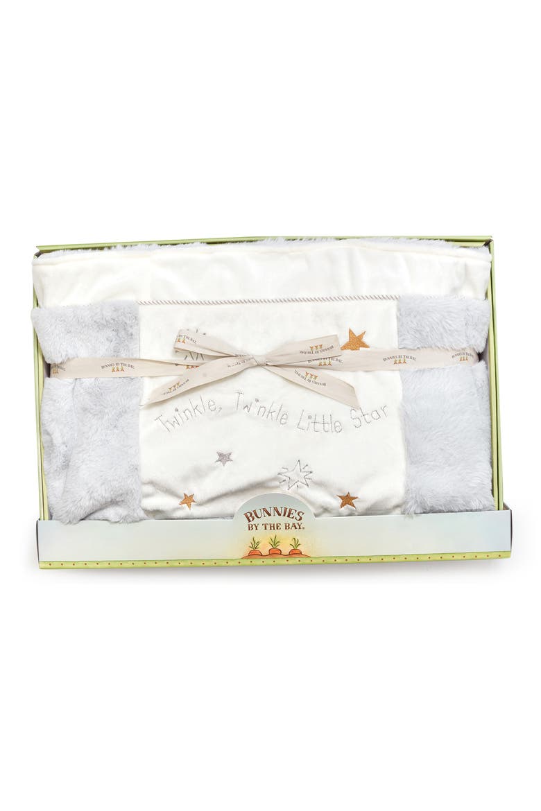 Little Star Quilt, Board Book & Stuffed Animal Set, Alternate, color, GREY