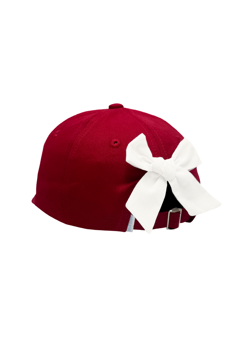 Football Twill Bow Baseball Hat, Alternate, color, Red