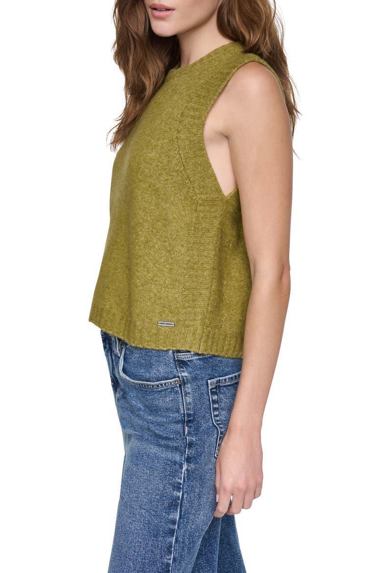 Deep Armhole Sweater Vest, Alternate, color, CROCODILE